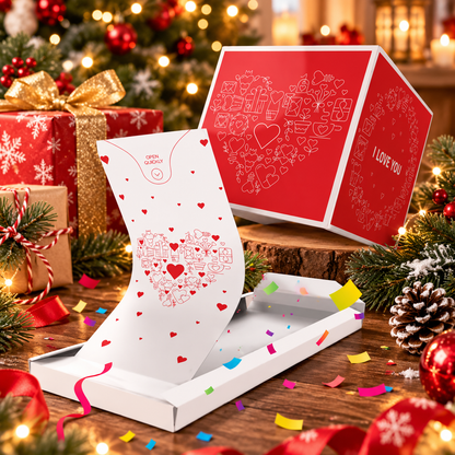 ✨Christmas Exploding Confetti Surprise Card – Pop-Up Joy in Every Envelope 🎄✨