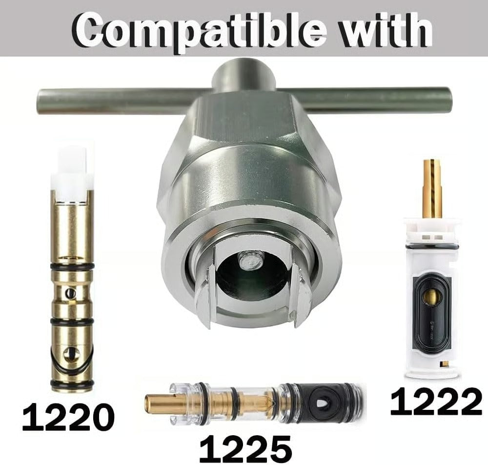 🛠️104421 Cartridge Puller For Moen Cartridge Removal Tool Compatible with Moen 1200,1222,1225 Single Handle Cartridges Moen Shower Cartridge Faucet Cartridge Replacement Core Puller