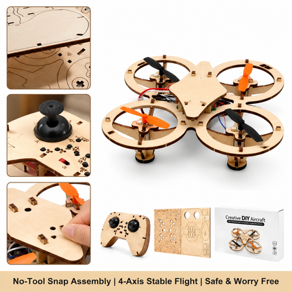 Wooden Drone DIY Assembly Kit