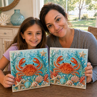 🌊✨ Ocean Theme Pearl Art DIY Kit – Relaxing DIY Craft to Create Stunning Coastal Artwork