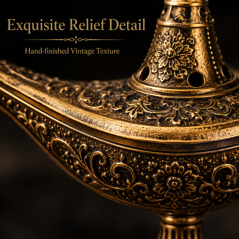 🔥Vintage Aladdin Genie Lamp Incense Holder