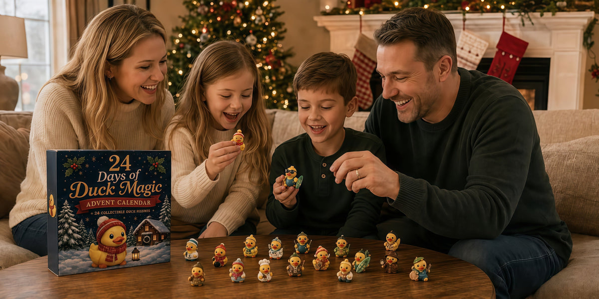 🐥 24 Days of Duck Magic – Advent Calendar with 24 Cute Christmas Ducks to Collect 🎄 (Flat Print on Acrylic)
