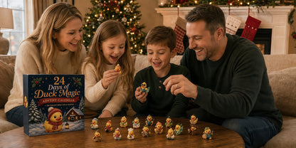 🐥 24 Days of Duck Magic – Advent Calendar with 24 Cute Christmas Ducks to Collect 🎄 (Flat Print on Acrylic)