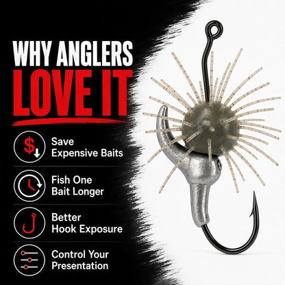 Urchin Saddle Fishing Rig – 4 Pack 🎣 Bait-Saving 5/0 Hook System with Adjustable Sink Rate