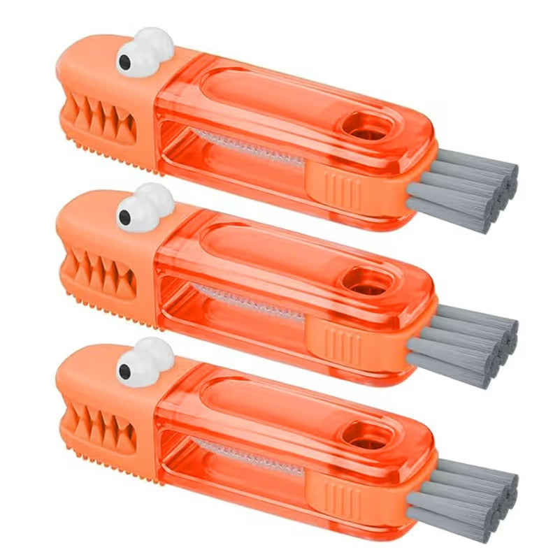 ✨3-in-1 Crocodile Brush 🐊 Deep Cleaning for Narrow Cup Lids & Tableware Gaps 🧼