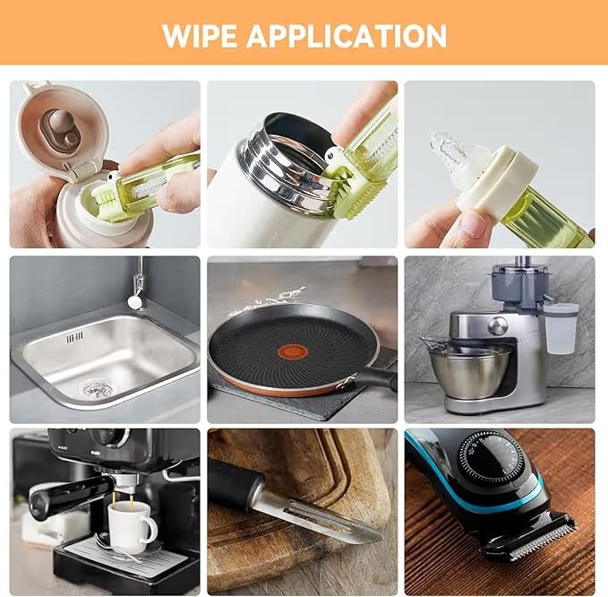✨3-in-1 Crocodile Brush 🐊 Deep Cleaning for Narrow Cup Lids & Tableware Gaps 🧼