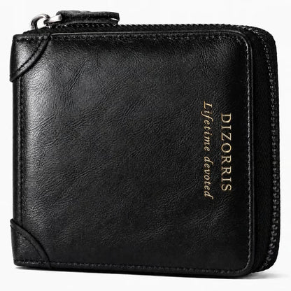 Men’s Full-Zip Calf Leather Pocket Organizer