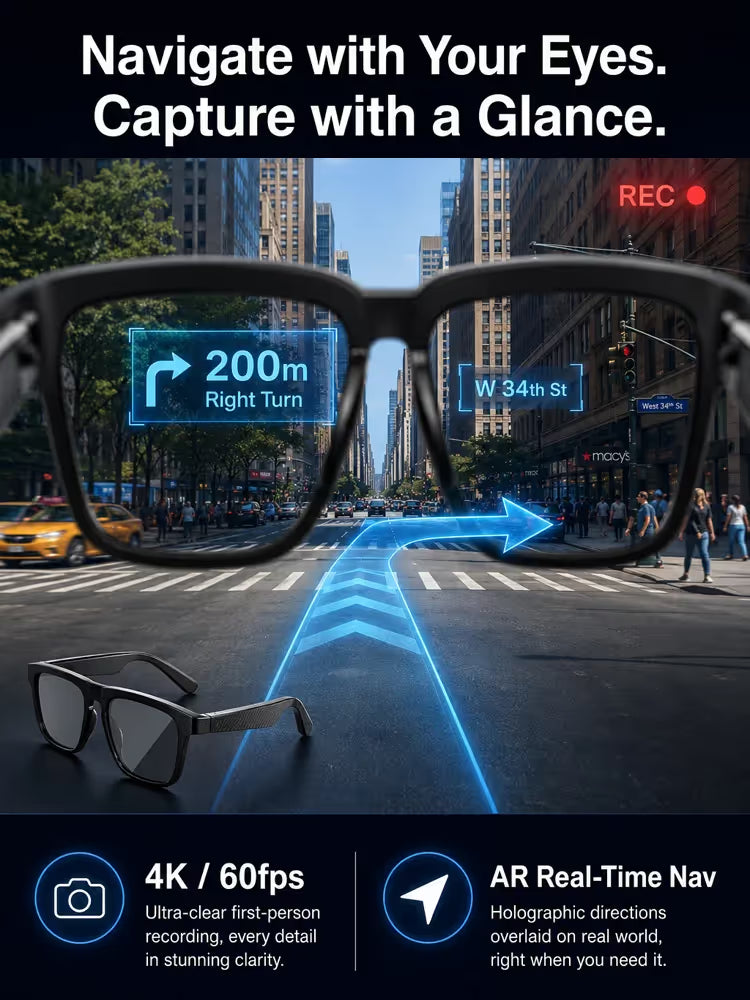 Smart AI Bluetooth Glasses