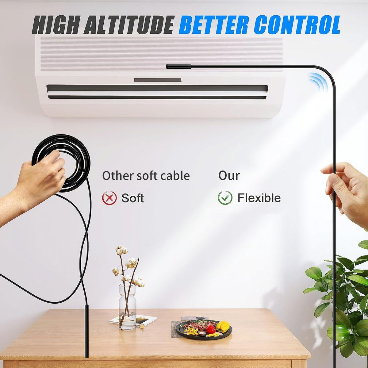 🔎 Plug-and-play endoscope camera – Compatible with Android, iPhone and iPad for direct connection