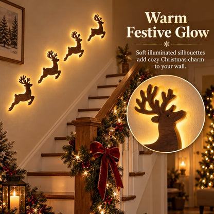 🎄Light‑Up Christmas Wall Decor, 7‑Piece Decoration Set, 6 Design Options