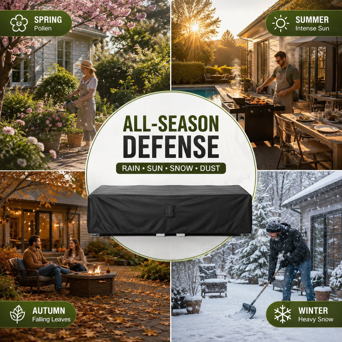 🛋️ Waterproof Patio Sofa Cover - 600D Heavy Duty Protection 🔥