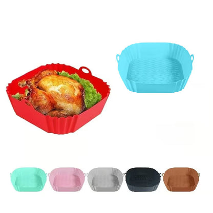 🔥✨Reusable Silicone Air Fryer Liner, 8 Inches