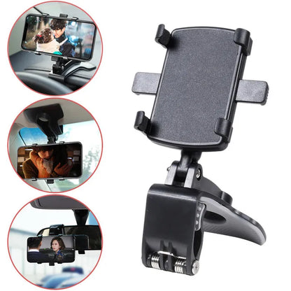 Car Dashboard Phone Holder with 360 Degree Rotation