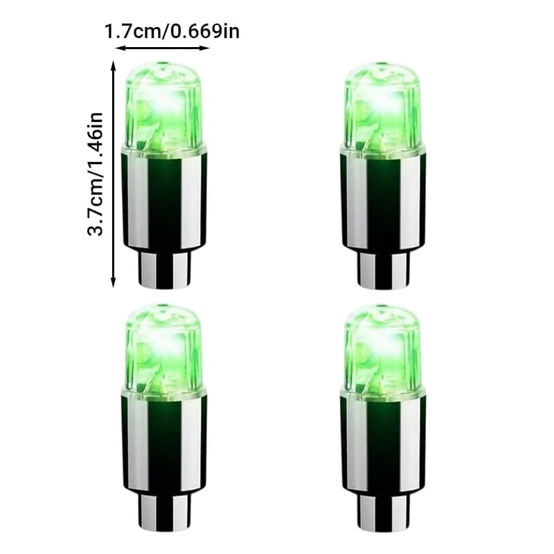 Waterproof LED Tire Valve Cap Light