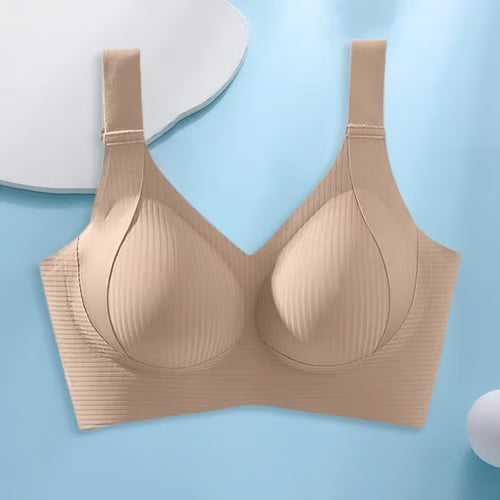 🔥Women's Ribbed Push Up Adjustable Wireless Bra