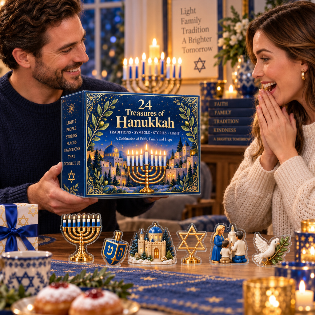 24 Treasures of Hanukkah – Traditions, Symbols & Light Countdown Calendar