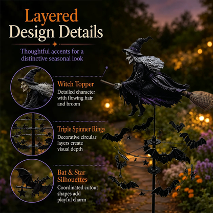 🧙‍♀️ The Enchanted Witch Garden Wind Spinner