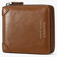 Men’s Full-Zip Calf Leather Pocket Organizer