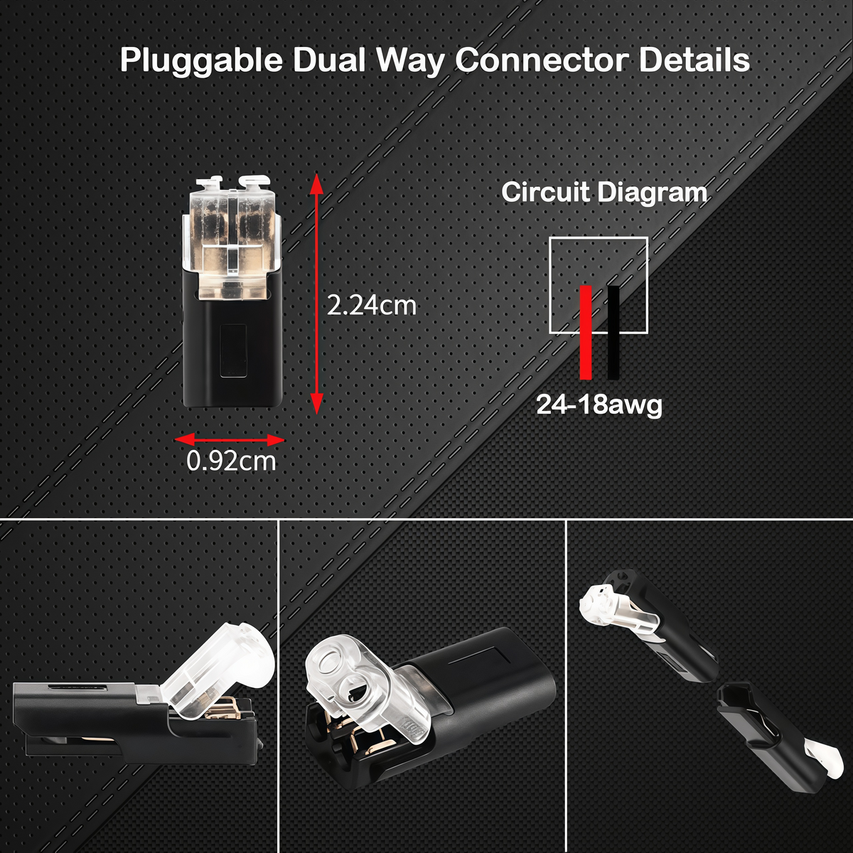🔥🔥Double - Wire Plug-in Connector With Locking Buckle