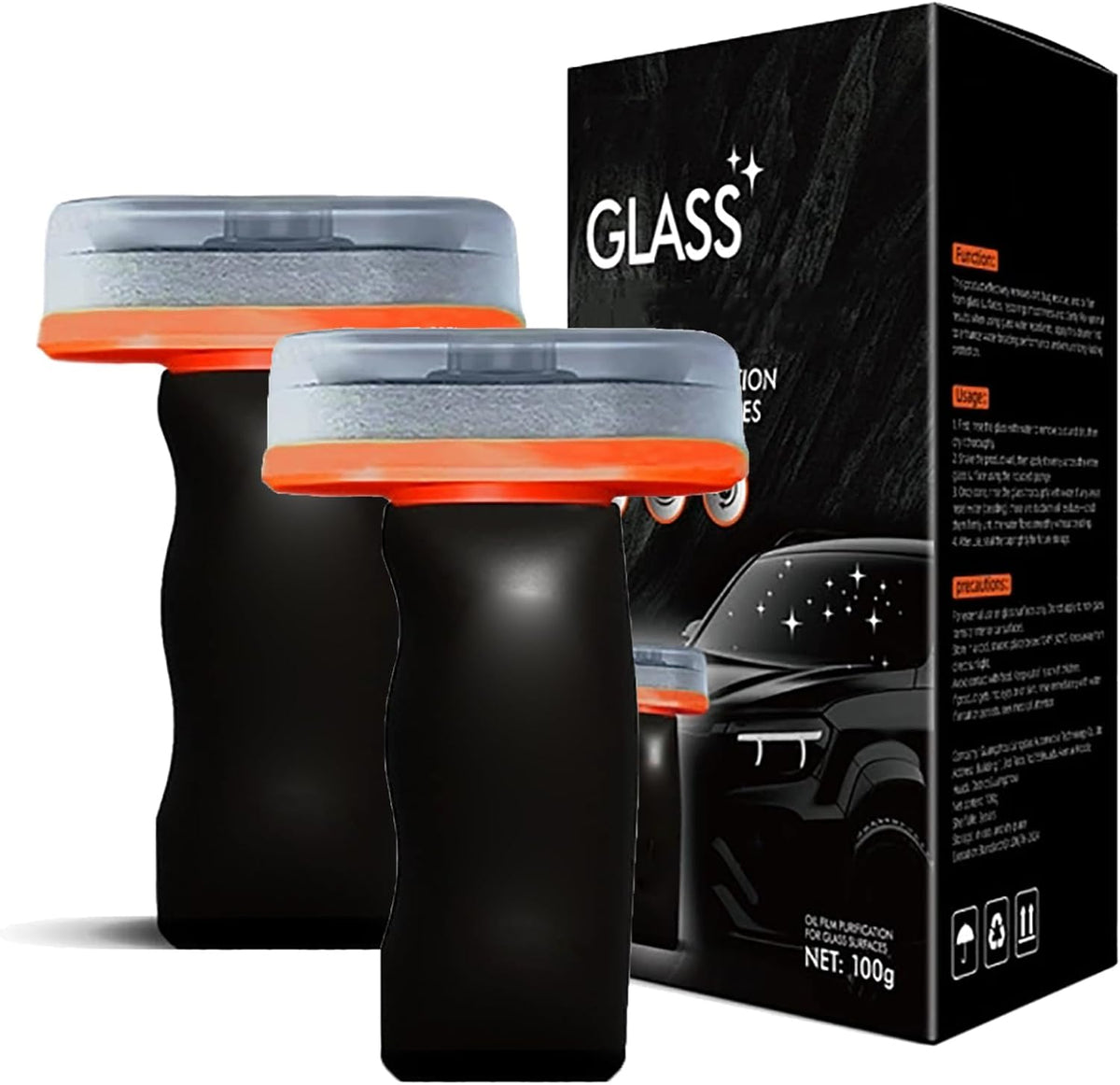 Glass Guard, Glass Cleaner, Automotive Oil Film Cleaning Brush