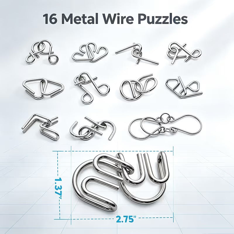 🎁 Metal Montessori Puzzle Solving