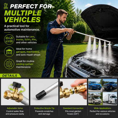 🚗 60cm Thickened Radiator Cleaning Wand