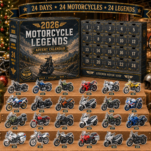 🎁 2026 Motorcycle Legends Advent Calendar | 24‑Day Mini Motorcycle Model Collection(2D-Modelle)