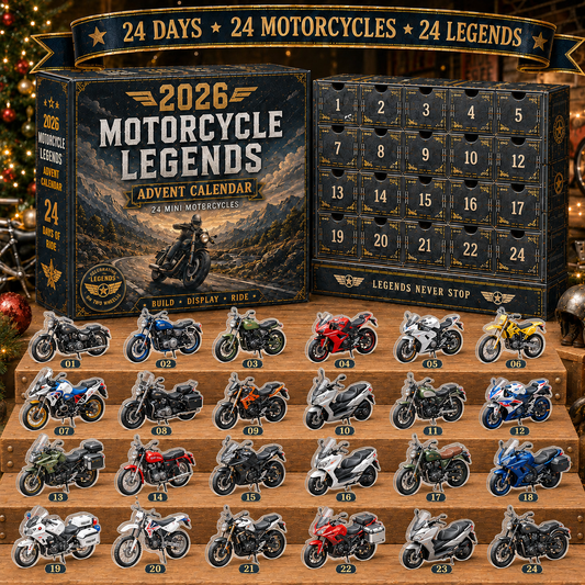 🎁 2026 Motorcycle Legends Advent Calendar | 24‑Day Mini Motorcycle Model Collection(2D-Modelle)