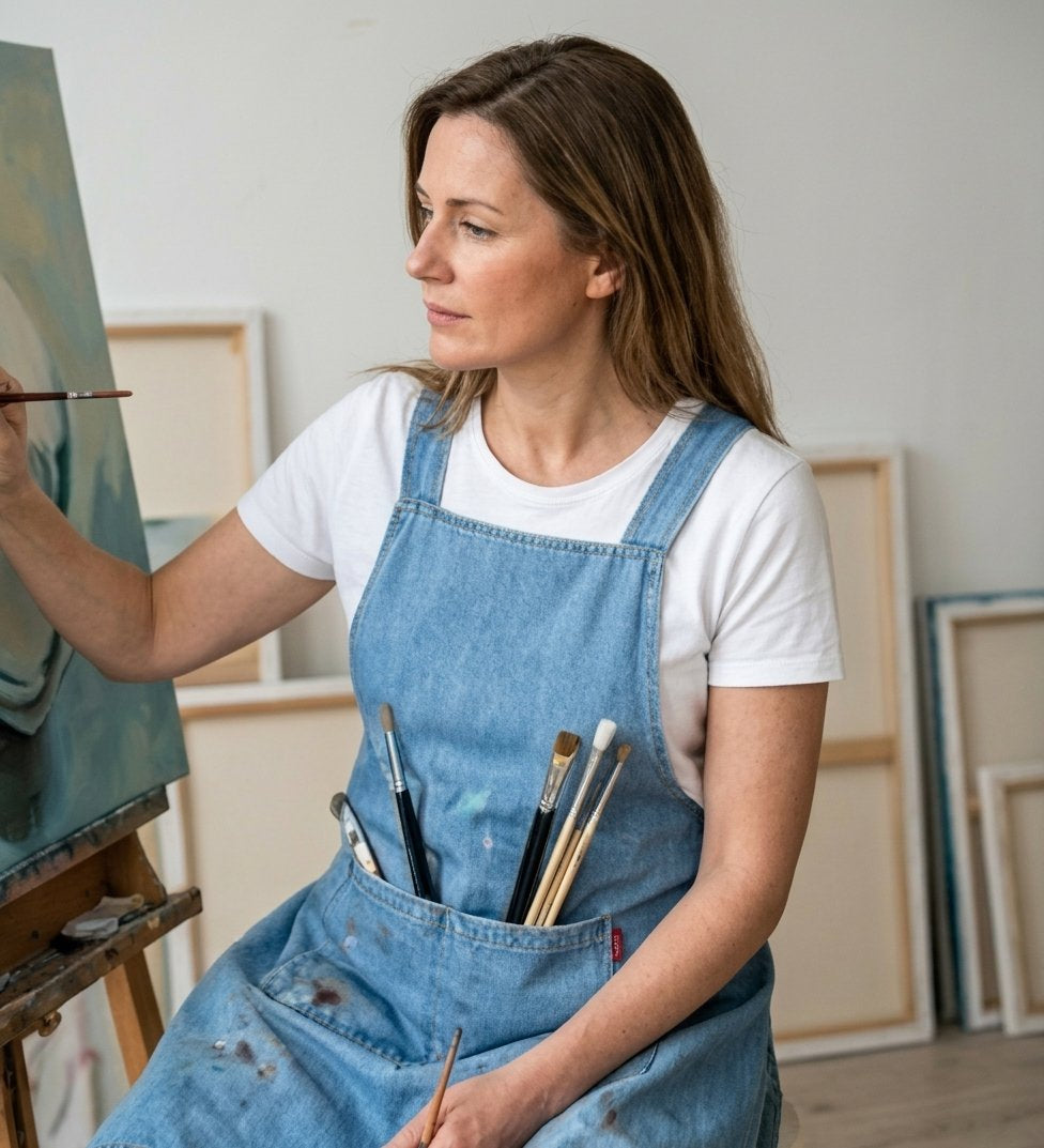 🔥Cloud-Fit Denim Apron | Ergonomic Cross-Back Design