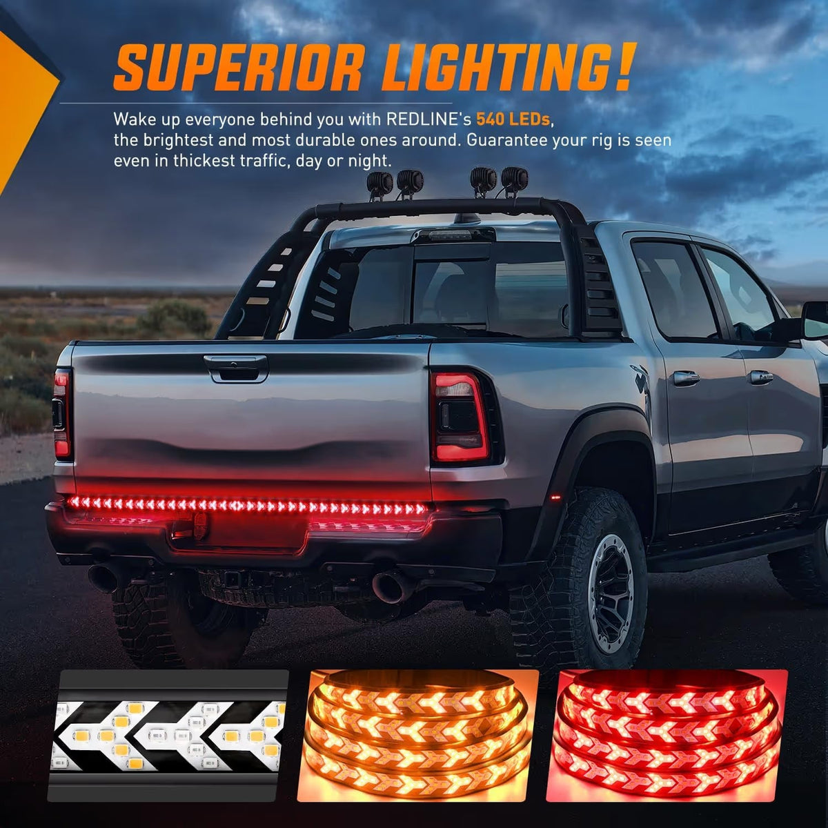🎁LED Tailgate Lights, Turn Signals And Driving And Reversing Lights