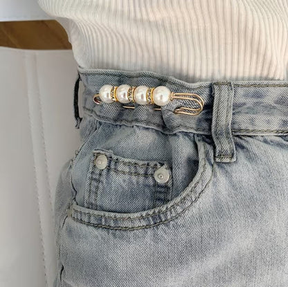 🔥Fancy Rhinestones Pearls Safety Pin Brooch