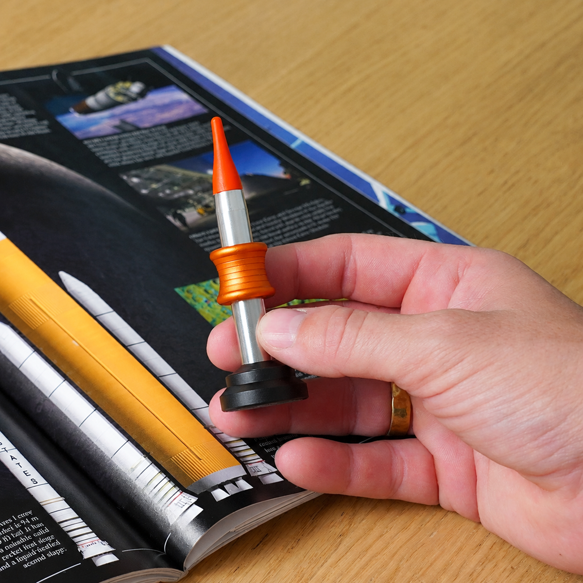Kinetic Desk toy That Performs Impossible Landing