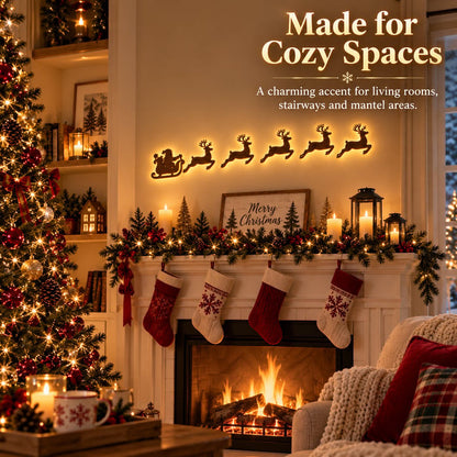 🎄Light‑Up Christmas Wall Decor, 7‑Piece Decoration Set, 6 Design Options