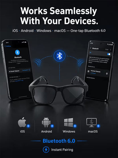 Smart AI Bluetooth Glasses