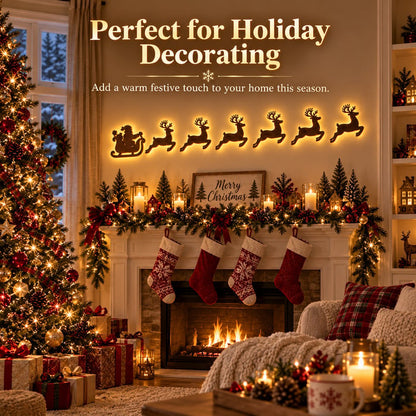 🎄Light‑Up Christmas Wall Decor, 7‑Piece Decoration Set, 6 Design Options