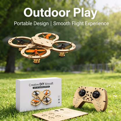 Wooden Drone DIY Assembly Kit