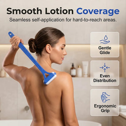 🧴✨Long Reach Back Applicator Roller – Smooth glide, curved ergonomic handle. Apply lotion & sunscreen to every spot – no twisting, no stretching! 🌀💪