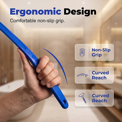 🧴✨Long Reach Back Applicator Roller – Smooth glide, curved ergonomic handle. Apply lotion & sunscreen to every spot – no twisting, no stretching! 🌀💪