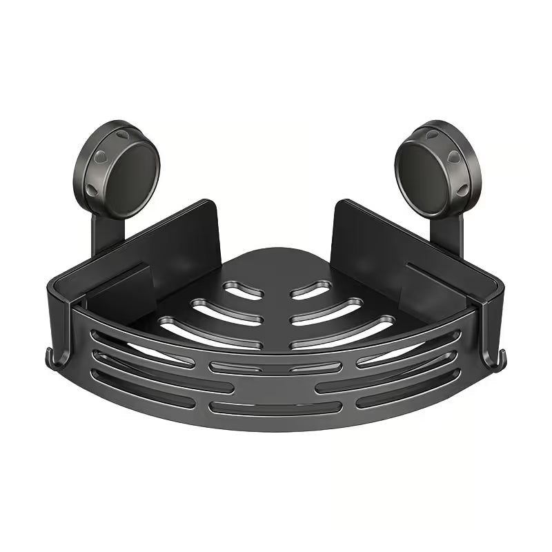 Triangle Suction Cup Shower Caddy ✨No Drill Wall Mount Bathroom Corner Storage Basket