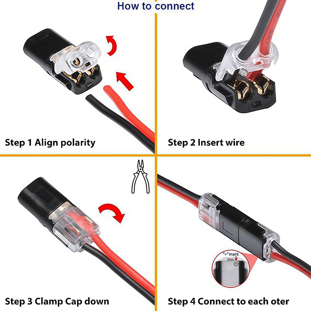 🔥🔥Double - Wire Plug-in Connector With Locking Buckle