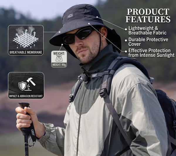 Sun Protection Quick-drying Waterproof Outdoor Hiking Hat