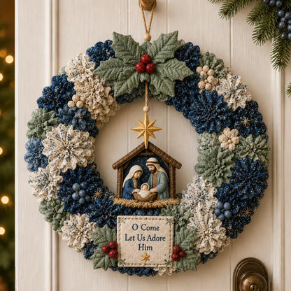 🎄 ✨ Make A Christmas Wreath You'll Be Proud To Display ❤️ 3D Fabric Poke DIY Kit With Tutorial & Guide Included