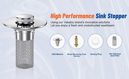 🔥Universal 2-in-1 Pop-Up Drain Stopper