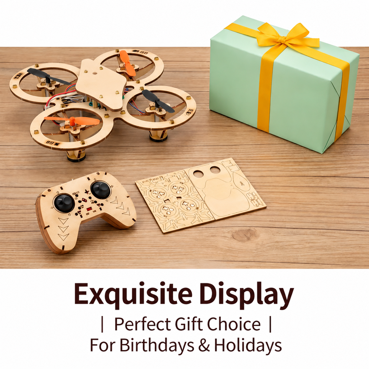 Wooden Drone DIY Assembly Kit