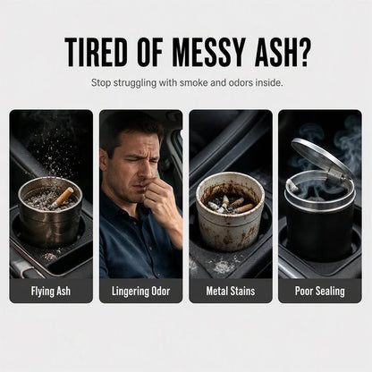 🛡️Rotating Car Ashtray With Ceramic Lining