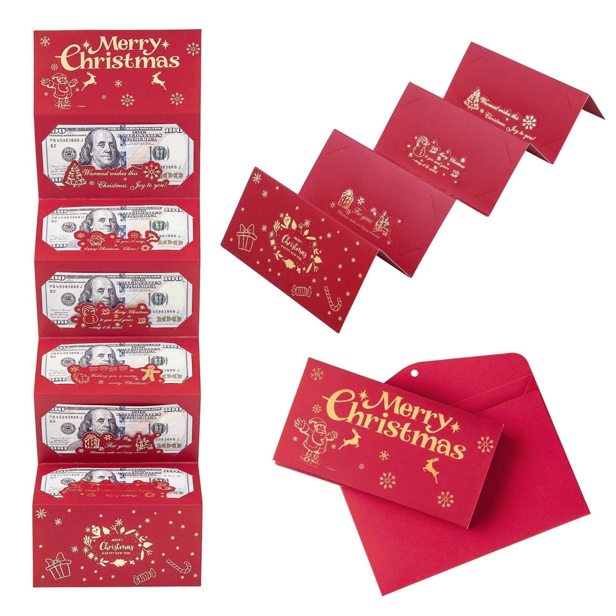 🏆Flash Sale⚡ 50K+ SOLD! Almost Gone-🎅💸Christmas Cash Gift Envelope– A creative way to give cash this Christmas!