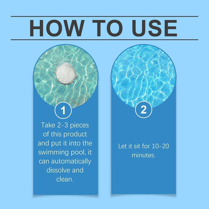 🏊‍♂️ Pool Cleaning Tablets for Crystal Clear Water – Drop, Dissolve, Dive In! 🌊✨