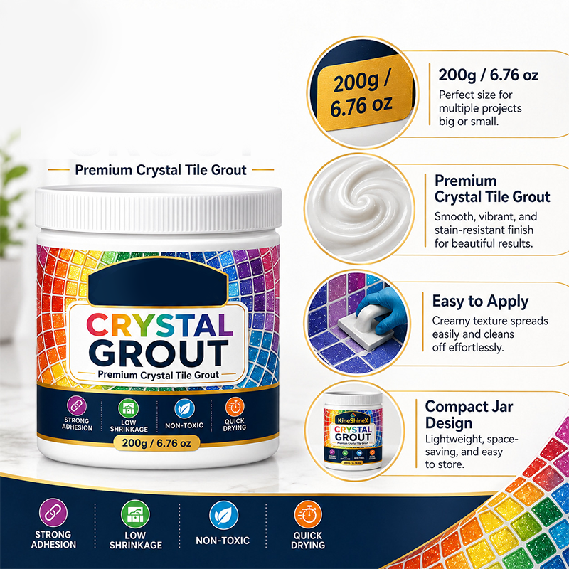 🥳2026 HOT SALE🥳💞50K+ SOLD!🛁💧 Mould‑Proof Tile Grout – Waterproof, stain‑resistant & crack‑proof. Perfect for bathrooms & kitchens – stays white & clean for years! 🌟💪