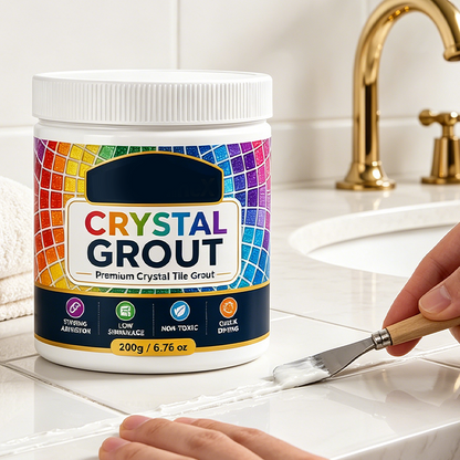 🥳2026 HOT SALE🥳💞50K+ SOLD!🛁💧 Mould‑Proof Tile Grout – Waterproof, stain‑resistant & crack‑proof. Perfect for bathrooms & kitchens – stays white & clean for years! 🌟💪