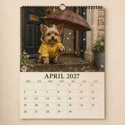 🐶📅2027 Yorkshire Terrier Wall Calendar